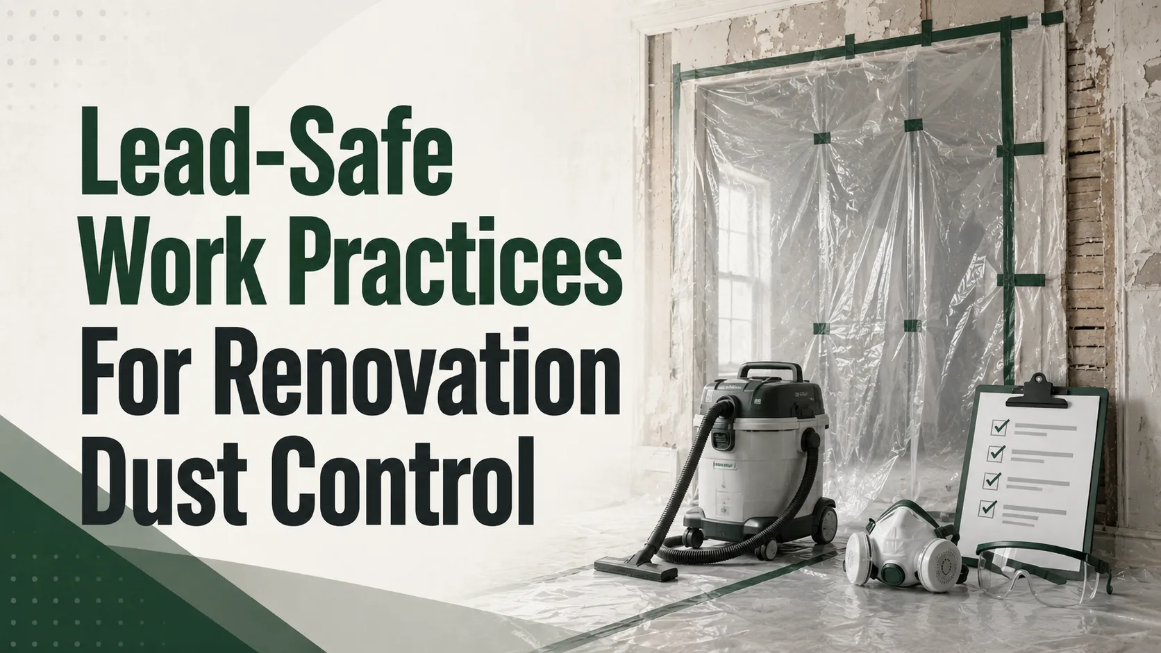 Lead-Safe Work Practices For Renovation Dust Control