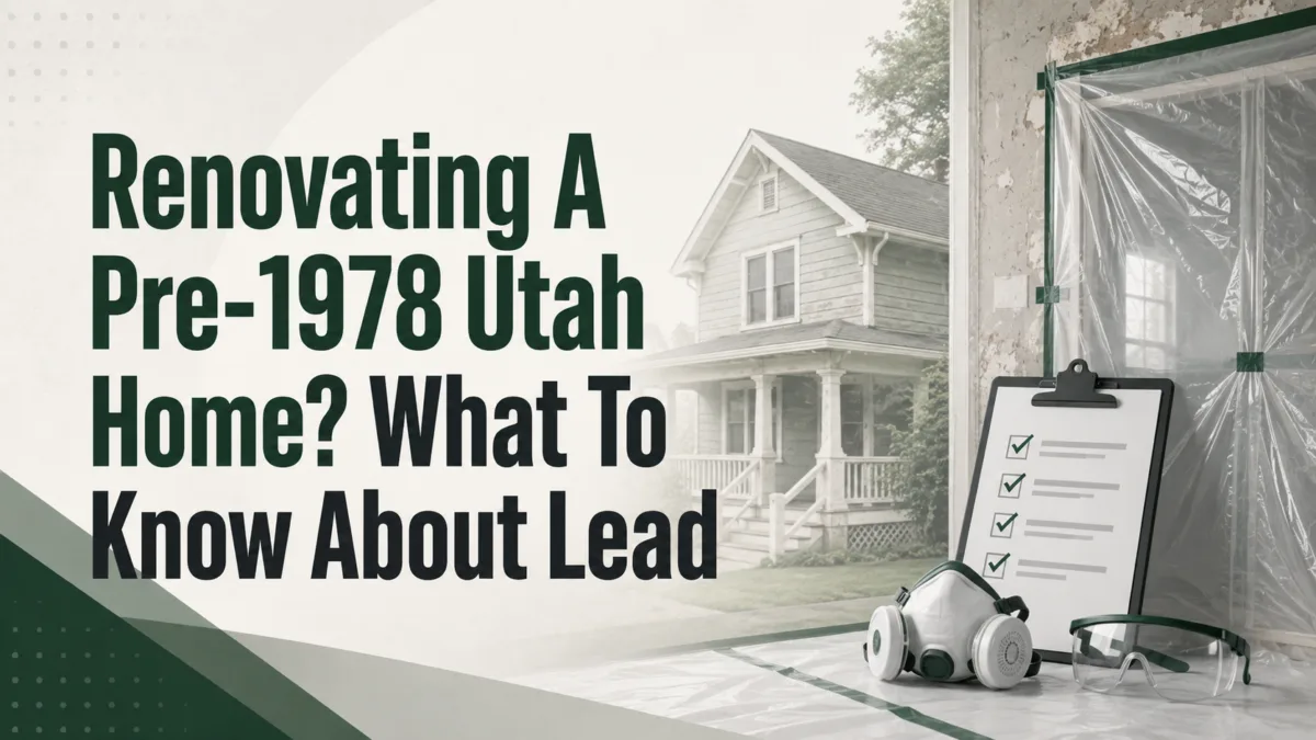 Renovating A Pre-1978 Utah Home What To Know About Lead