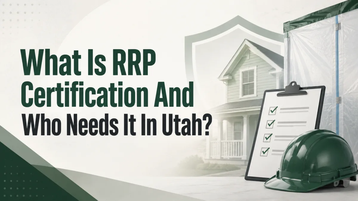 What Is RRP Certification And Who Needs It In Utah
